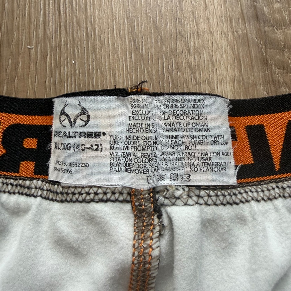 Realtree Mens Edge Camo Performance Base Layer Thermal‎ Pants XL 40-42 Hunting - Picture 5 of 8